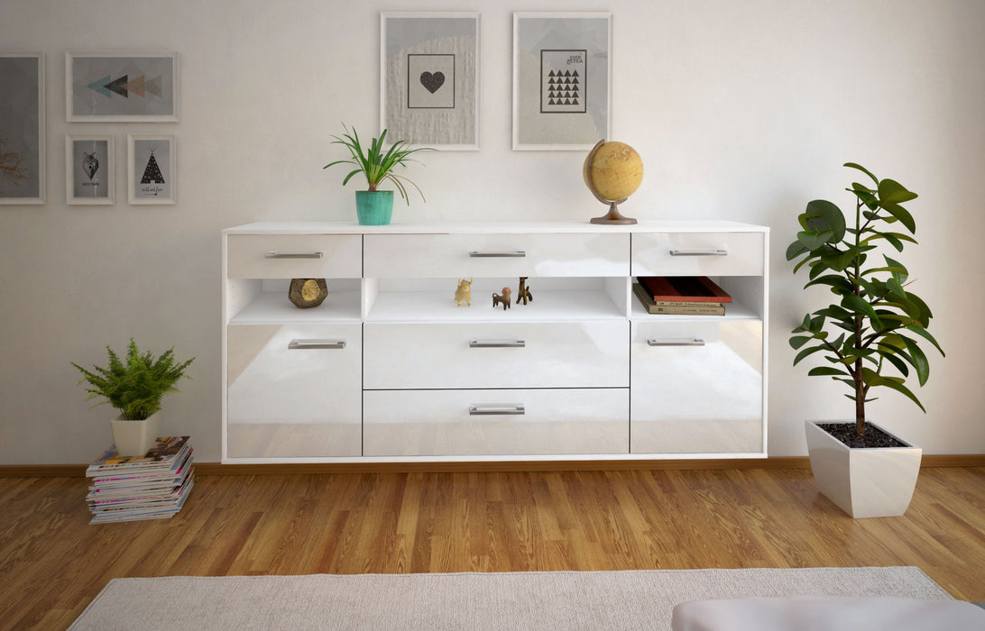 Sideboard Inglewood, Weiß Front (180x79x35cm) - Dekati GmbH