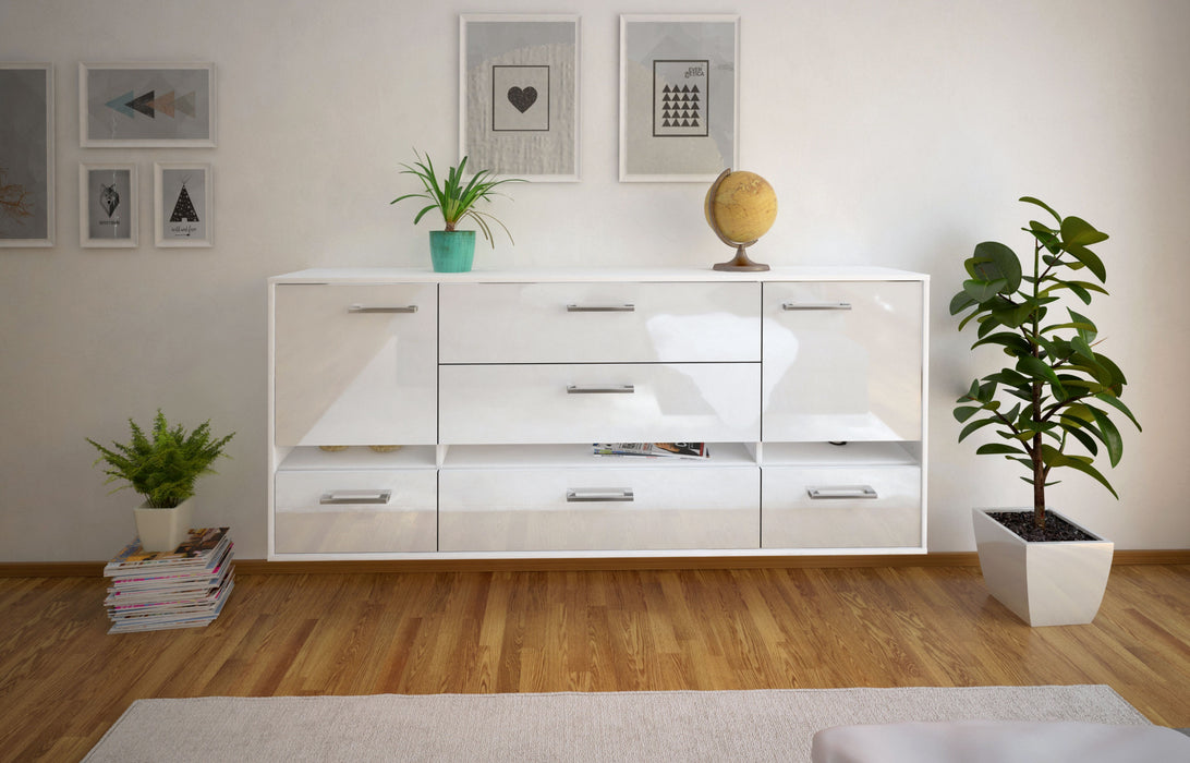 Sideboard Athens, Weiß Front (180x79x35cm) - Dekati GmbH