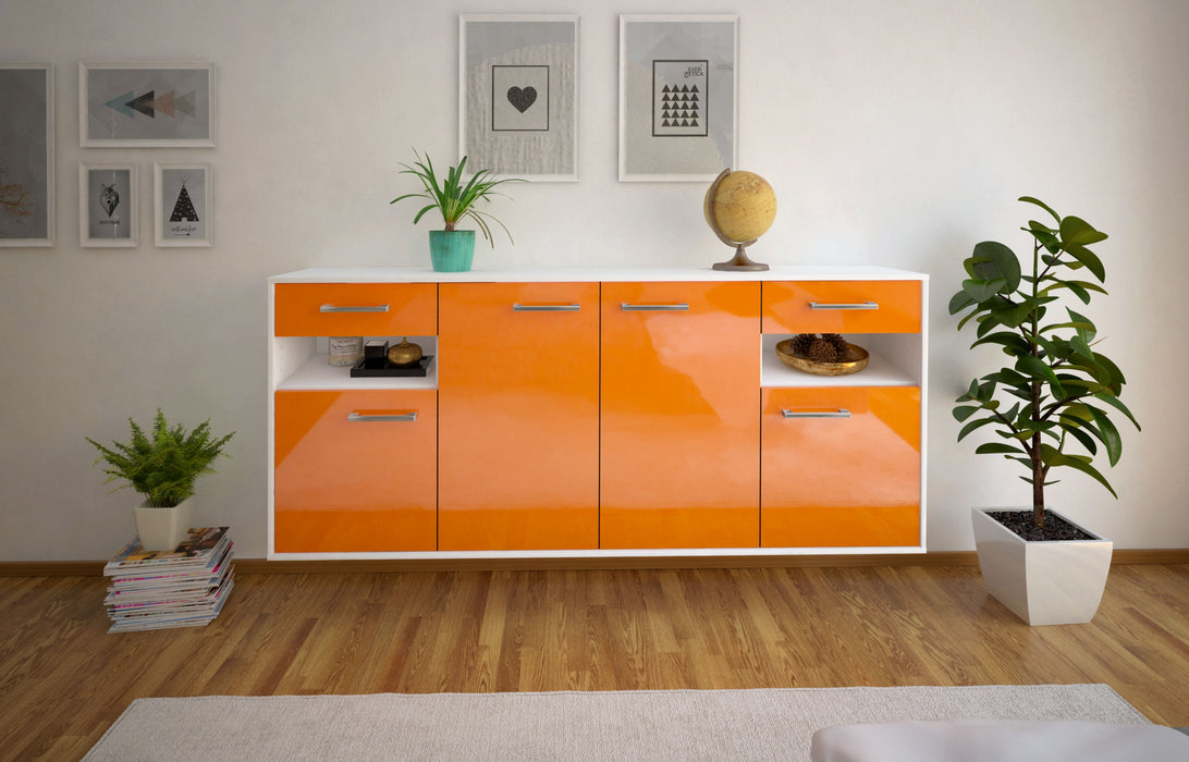 Sideboard Killeen, Orange Front (180x79x35cm) - Dekati GmbH