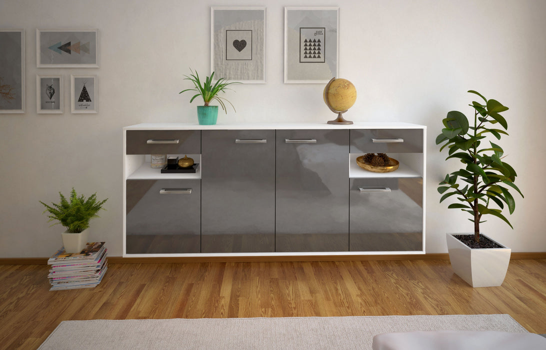 Sideboard Killeen, Grau Front (180x79x35cm) - Dekati GmbH