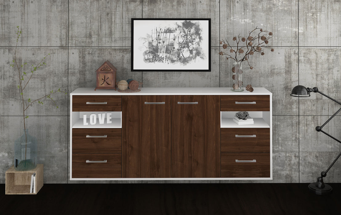 Sideboard Thornton, Walnuss Front (180x79x35cm) - Dekati GmbH