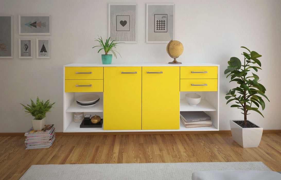 Sideboard Independence, Gelb Front (180x79x35cm) - Dekati GmbH