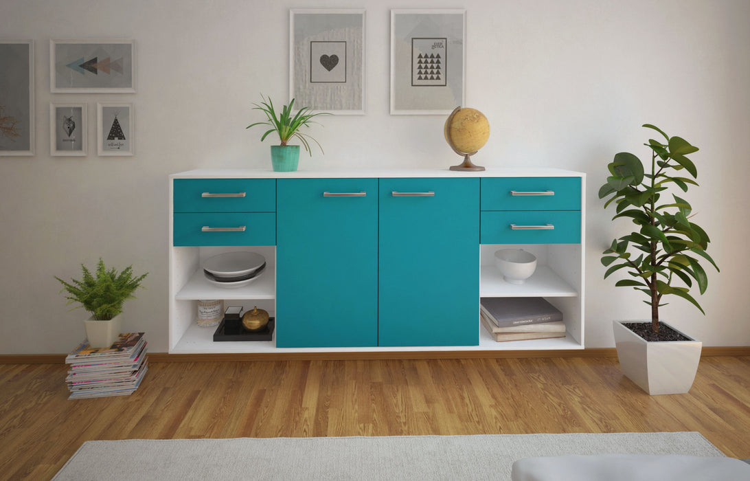 Sideboard Independence, Tuerkis Front (180x79x35cm) - Dekati GmbH