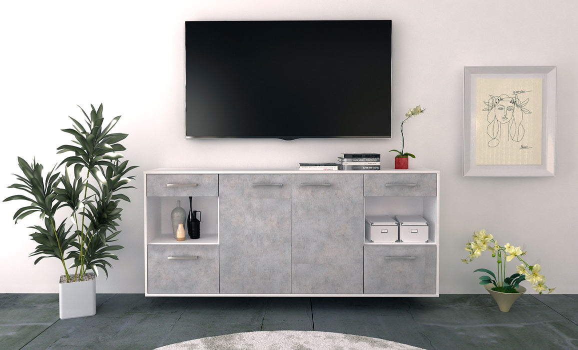 Sideboard Charleston, Beton Front (180x79x35cm) - Dekati GmbH