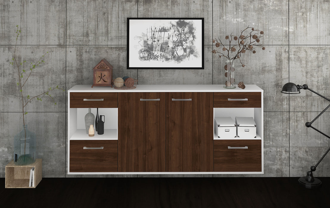 Sideboard Charleston, Walnuss Front (180x79x35cm) - Dekati GmbH