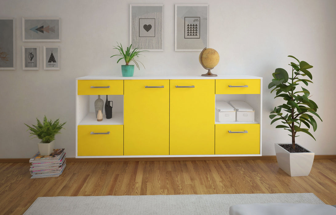 Sideboard Charleston, Gelb Front (180x79x35cm) - Dekati GmbH