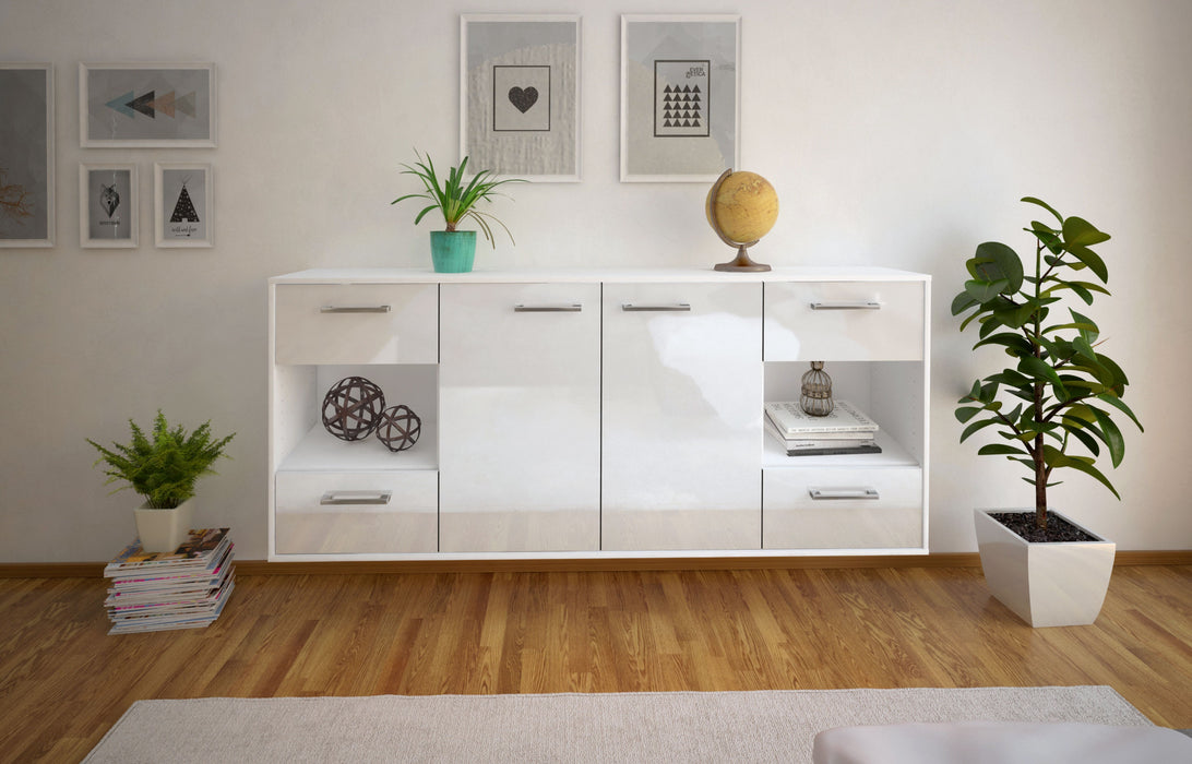 Sideboard Santa Clara, Weiß Front (180x79x35cm) - Dekati GmbH