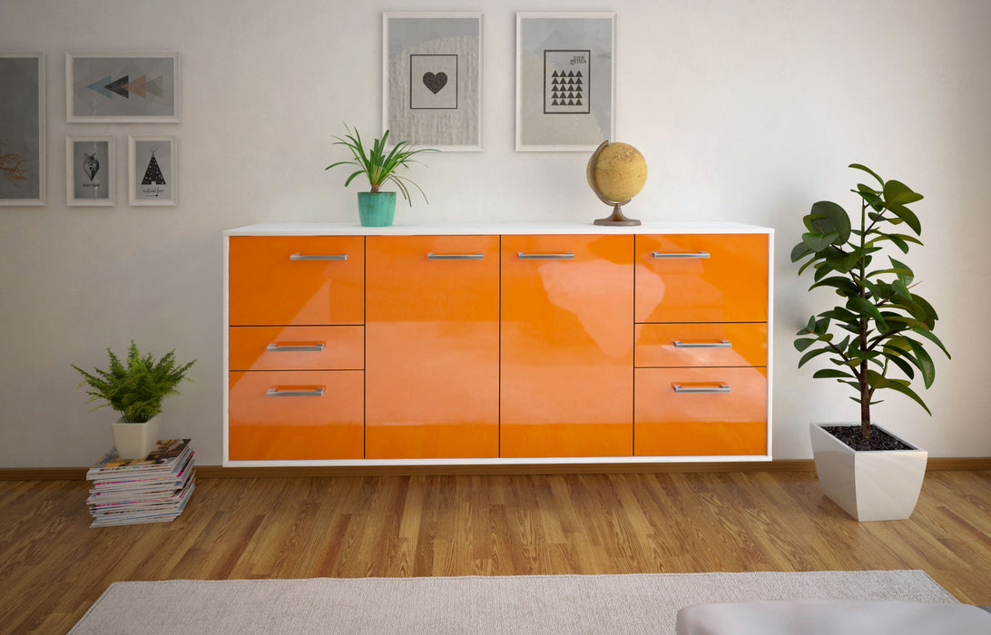 Sideboard Beaumont, Orange Front (180x79x35cm) - Dekati GmbH