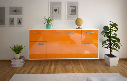 Sideboard Costa Mesa, Orange Front (180x79x35cm) - Dekati GmbH