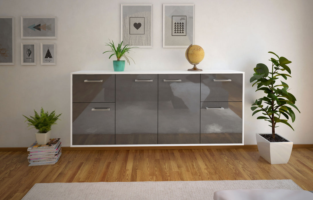 Sideboard Costa Mesa, Grau Front (180x79x35cm) - Dekati GmbH