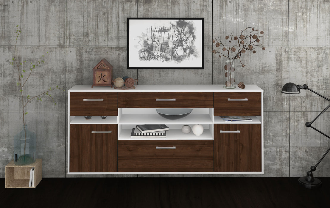 Sideboard Miramar, Walnuss Front (180x79x35cm) - Dekati GmbH