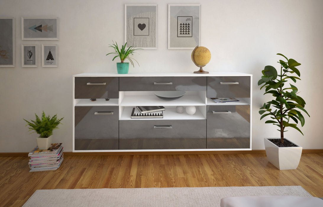 Sideboard Miramar, Grau Front (180x79x35cm) - Dekati GmbH