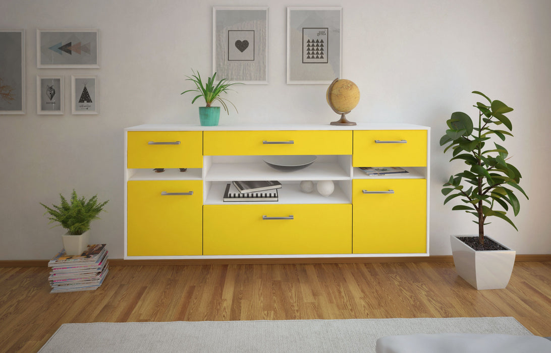 Sideboard Miramar, Gelb Front (180x79x35cm) - Dekati GmbH