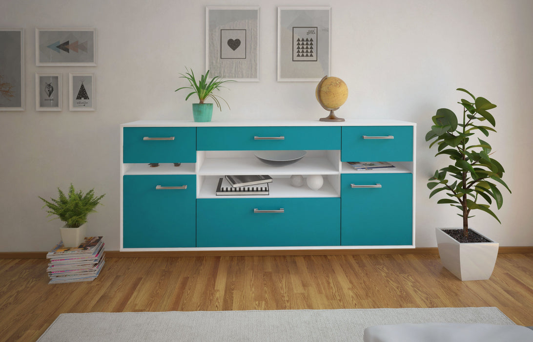 Sideboard Miramar, Tuerkis Front (180x79x35cm) - Dekati GmbH