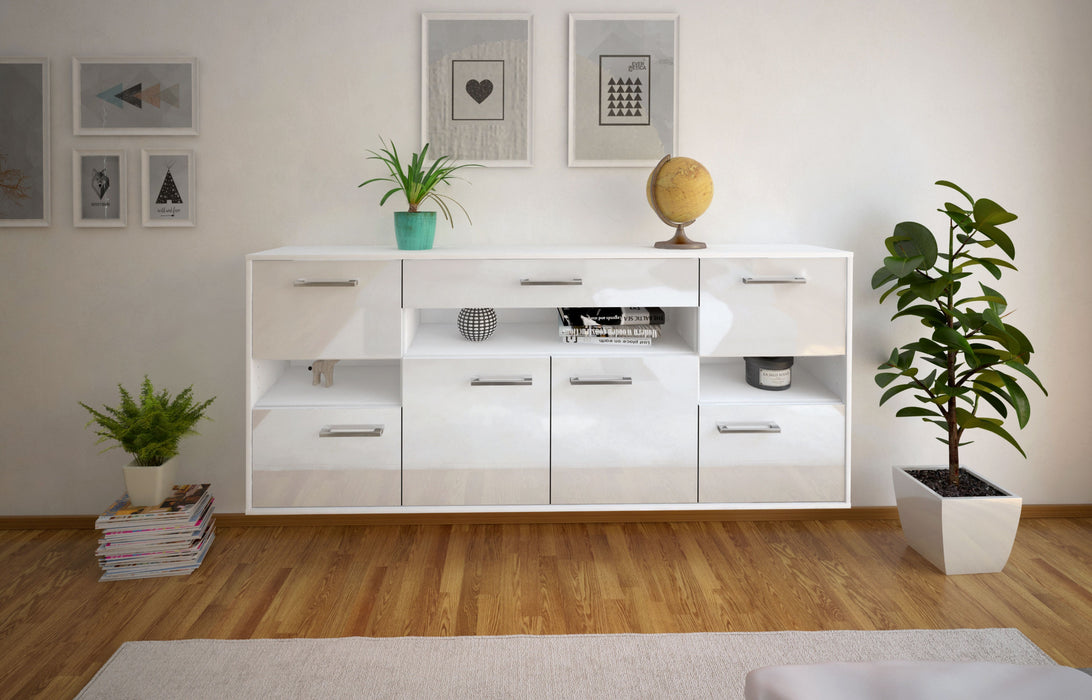 Sideboard Downey, Weiß Front (180x79x35cm) - Dekati GmbH