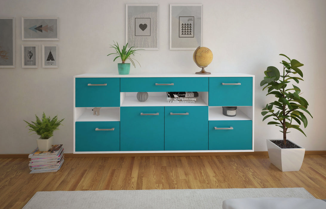 Sideboard Downey, Tuerkis Front (180x79x35cm) - Dekati GmbH