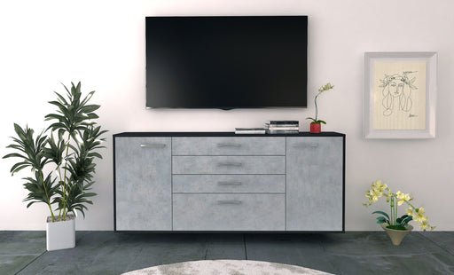 Sideboard Alexandria, Beton Front (180x79x35cm) - Stil.Zeit Möbel GmbH