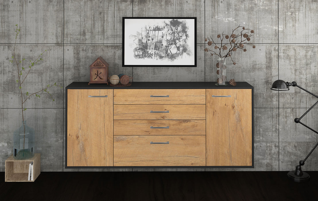 Sideboard Alexandria, Eiche Front (180x79x35cm) - Stil.Zeit Möbel GmbH