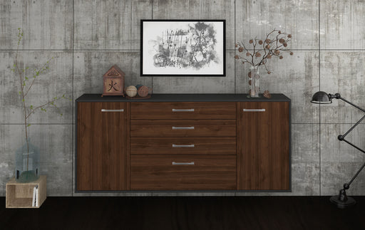 Sideboard Alexandria, Walnuss Front (180x79x35cm) - Stil.Zeit Möbel GmbH