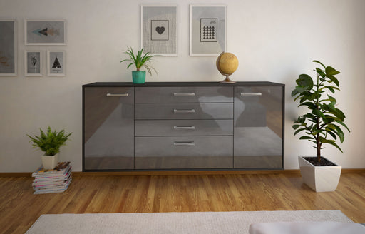 Sideboard Alexandria, Grau Front (180x79x35cm) - Stil.Zeit Möbel GmbH