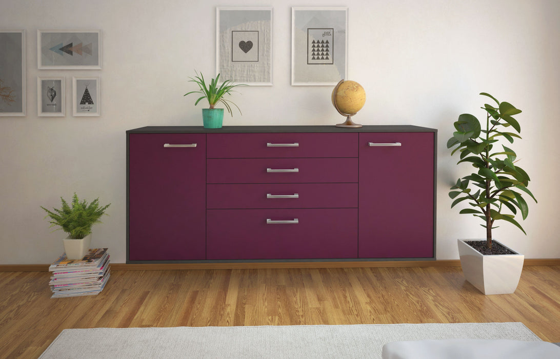 Sideboard Alexandria, Lila Front (180x79x35cm) - Stil.Zeit Möbel GmbH