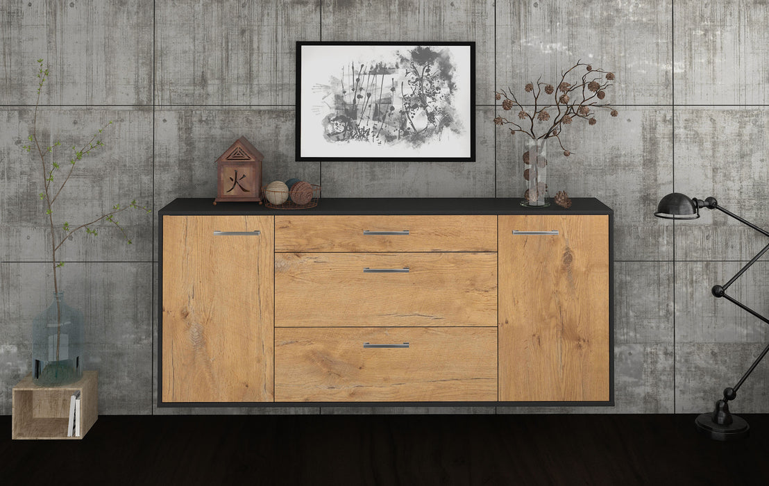 Sideboard Syracuse, Eiche Front (180x79x35cm) - Stil.Zeit Möbel GmbH