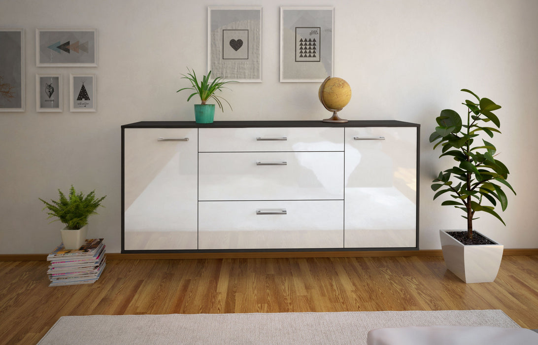 Sideboard Syracuse, Weiß Front (180x79x35cm) - Stil.Zeit Möbel GmbH