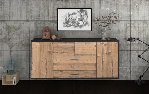 Sideboard Metairie, Pinie Front (180x79x35cm) - Stil.Zeit Möbel GmbH