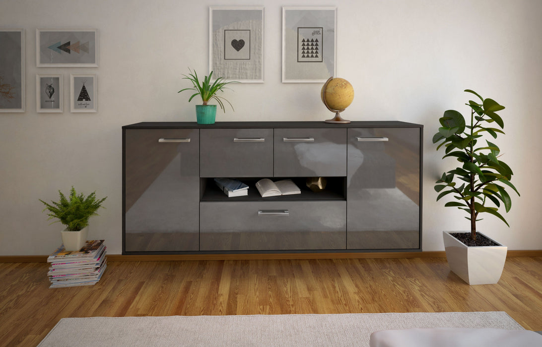 Sideboard Warren, Grau Front (180x79x35cm) - Stil.Zeit Möbel GmbH