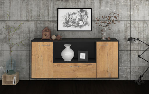 Sideboard Fort Collins, Eiche Front (180x79x35cm) - Stil.Zeit Möbel GmbH