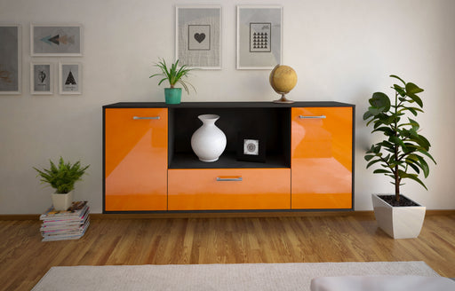 Sideboard Fort Collins, Orange Front (180x79x35cm) - Stil.Zeit Möbel GmbH