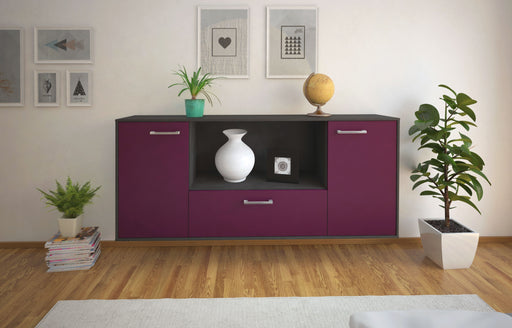 Sideboard Fort Collins, Lila Front (180x79x35cm) - Stil.Zeit Möbel GmbH