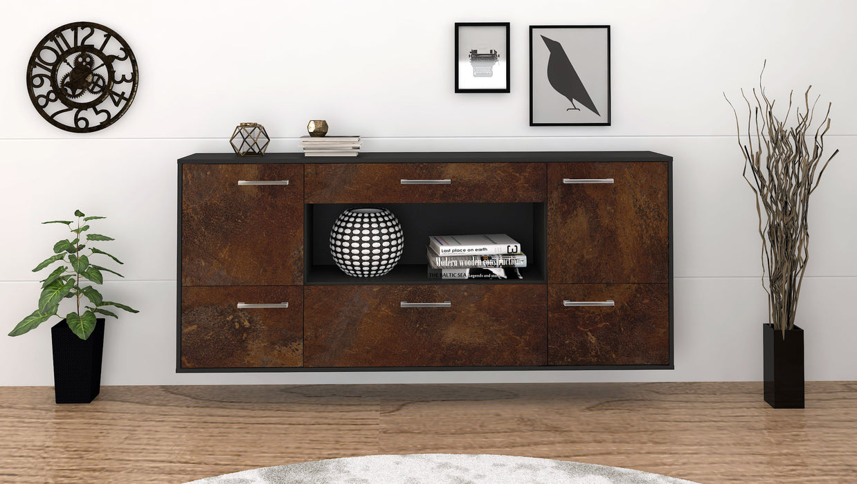 Sideboard East Los Angeles, Rost Front (180x79x35cm) - Stil.Zeit Möbel GmbH