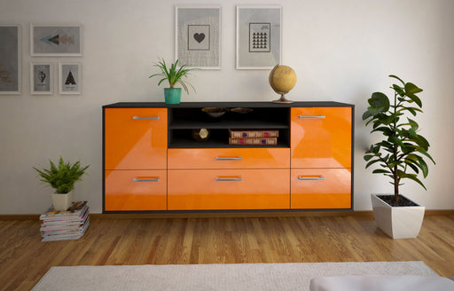 Sideboard Elk Grove, Orange Front (180x79x35cm) - Stil.Zeit Möbel GmbH