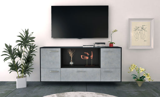 Sideboard Sunnyvale, Beton Front (180x79x35cm) - Stil.Zeit Möbel GmbH