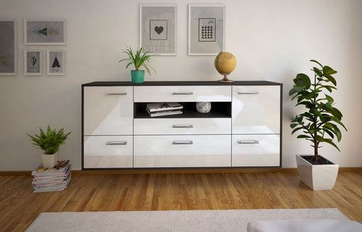 Sideboard Savannah, Weiß Front (180x79x35cm) - Stil.Zeit Möbel GmbH