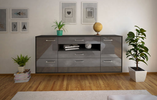 Sideboard Savannah, Grau Front (180x79x35cm) - Stil.Zeit Möbel GmbH