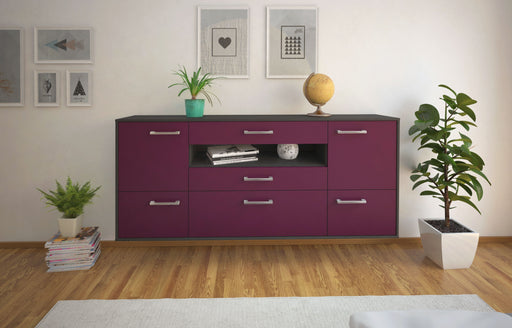 Sideboard Savannah, Lila Front (180x79x35cm) - Stil.Zeit Möbel GmbH