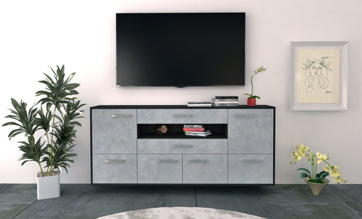 Sideboard McAllen, Beton Front (180x79x35cm) - Stil.Zeit Möbel GmbH