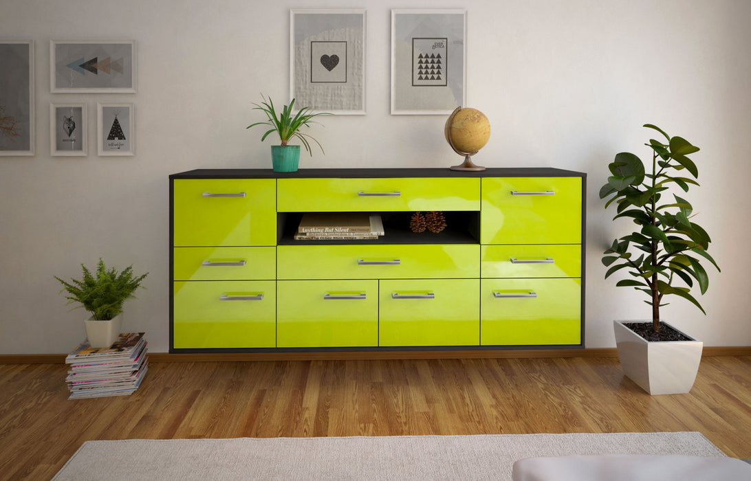 Sideboard Coral Springs, Gruen Front (180x79x35cm) - Stil.Zeit Möbel GmbH