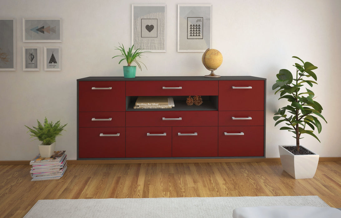 Sideboard Coral Springs, Bordeaux Front (180x79x35cm) - Stil.Zeit Möbel GmbH