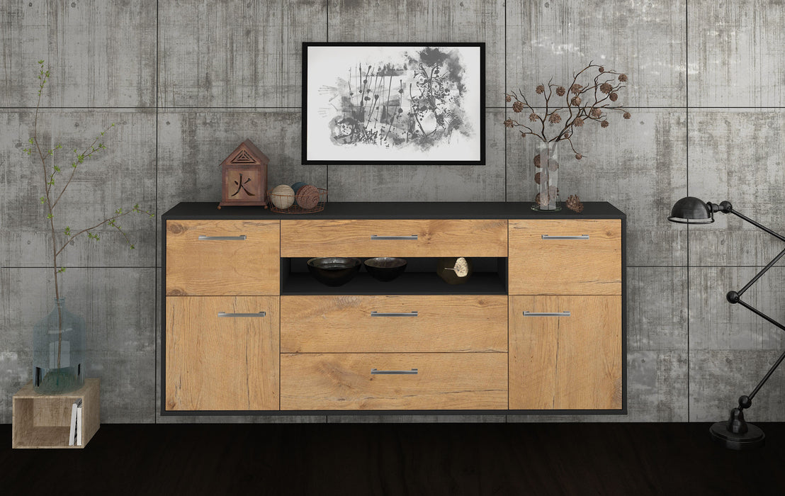 Sideboard Elizabeth, Eiche Front (180x79x35cm) - Stil.Zeit Möbel GmbH