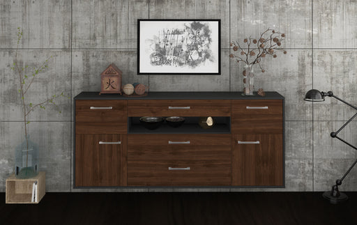 Sideboard Elizabeth, Walnuss Front (180x79x35cm) - Stil.Zeit Möbel GmbH