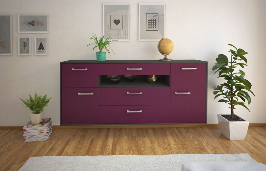 Sideboard Elizabeth, Lila Front (180x79x35cm) - Stil.Zeit Möbel GmbH