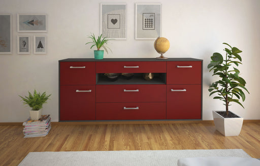 Sideboard Elizabeth, Bordeaux Front (180x79x35cm) - Stil.Zeit Möbel GmbH