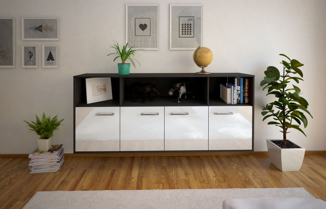 Sideboard Columbia, Weiß Front (180x79x35cm) - Stil.Zeit Möbel GmbH