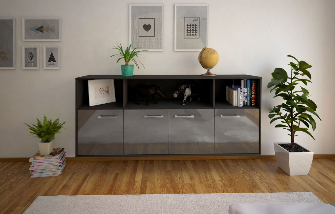 Sideboard Columbia, Grau Front (180x79x35cm) - Stil.Zeit Möbel GmbH