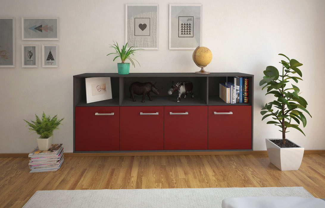 Sideboard Columbia, Bordeaux Front (180x79x35cm) - Stil.Zeit Möbel GmbH