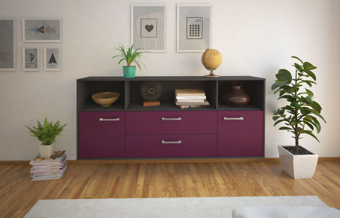 Sideboard Hartford, Lila Front (180x79x35cm) - Stil.Zeit Möbel GmbH