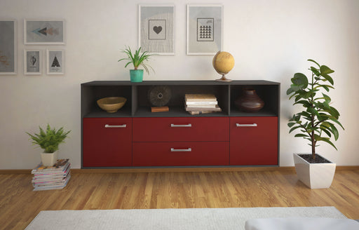 Sideboard Hartford, Bordeaux Front (180x79x35cm) - Stil.Zeit Möbel GmbH